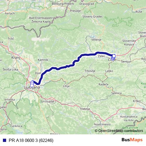 PR A18 0600 3 (62246) bus Line Map