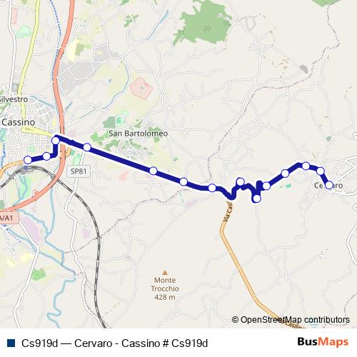Cs919d bus Line Map