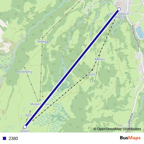 2380 cable-car Line Map