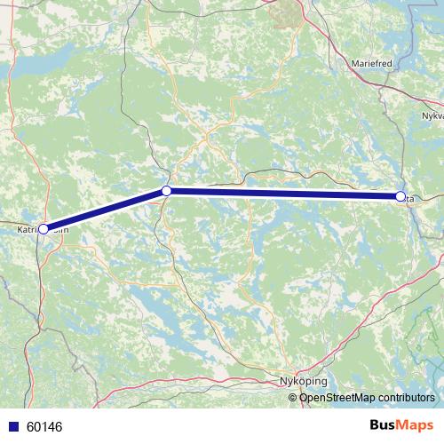 60146 bus Line Map