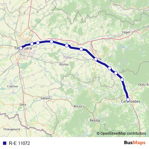 R-E 11072 rail Line Map