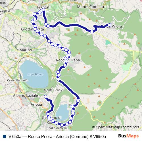 Vl650a bus Line Map