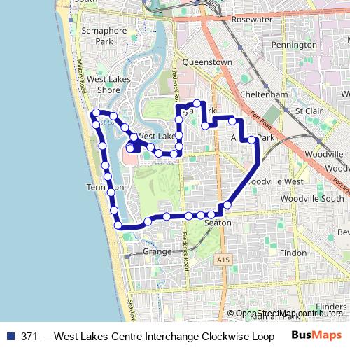 371 bus Line Map