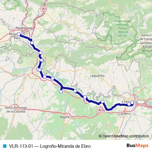 VLR-113-01 bus Line Map
