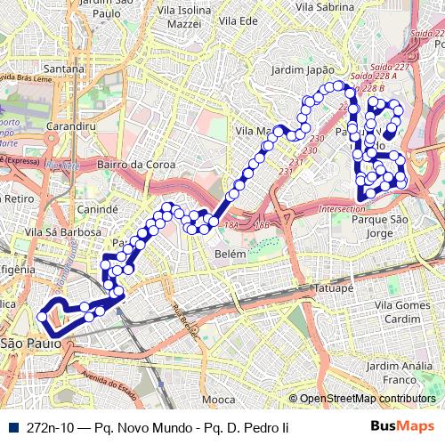 272n-10 bus Line Map