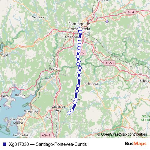 Xg817030 bus Line Map