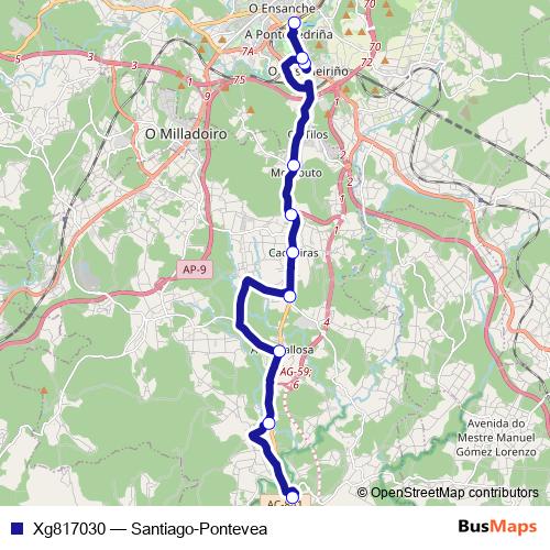 Xg817030 bus Line Map