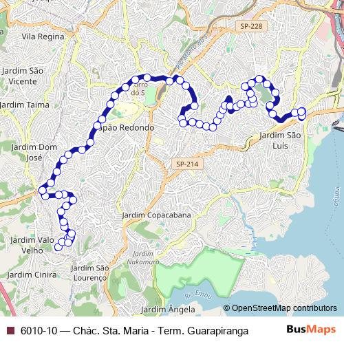 6010-10 bus Line Map