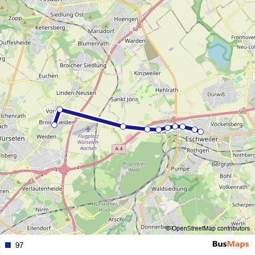 97 metro Line Map