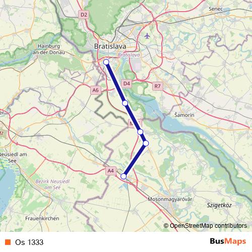 Os 1333 rail Line Map