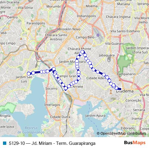 5129-10 bus Line Map