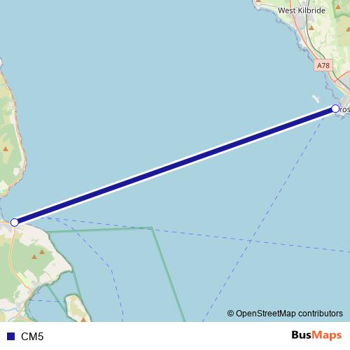 CM5 ferry Line Map