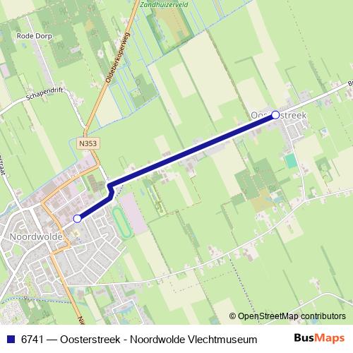 6741 bus Line Map