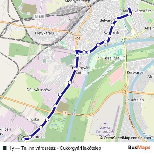 1y bus Line Map