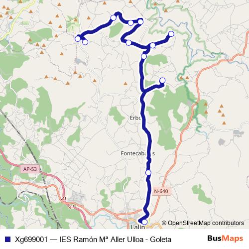 Xg699001 bus Line Map