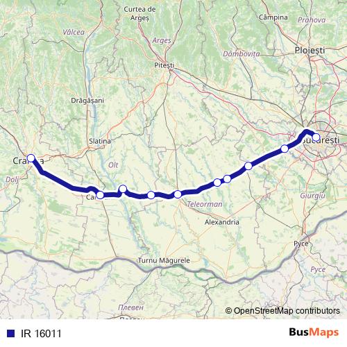 IR 16011 rail Line Map
