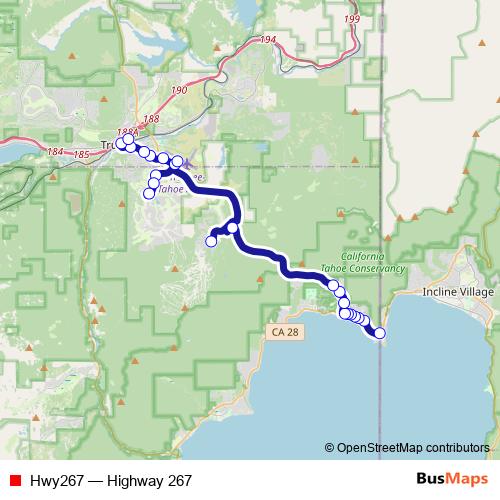 Hwy267 bus Line Map