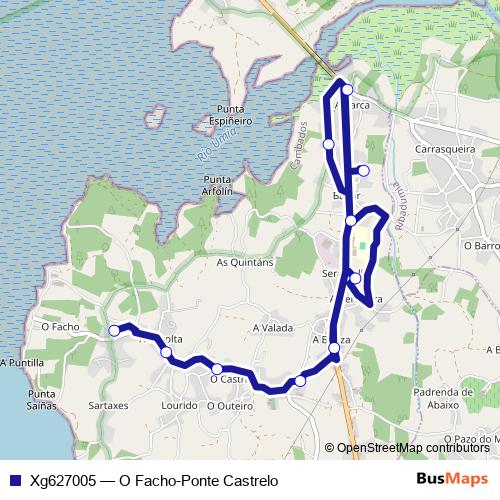 Xg627005 bus Line Map