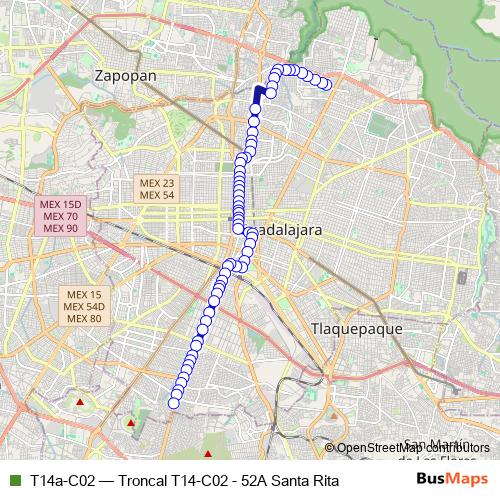 T14a-C02 bus Line Map