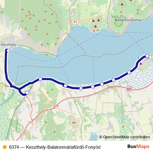 6374 bus Line Map
