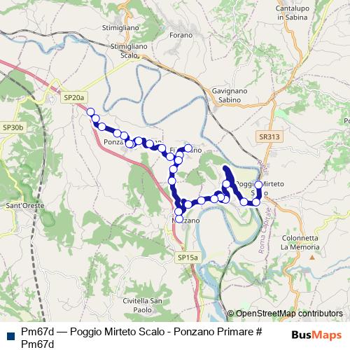 Pm67d bus Line Map