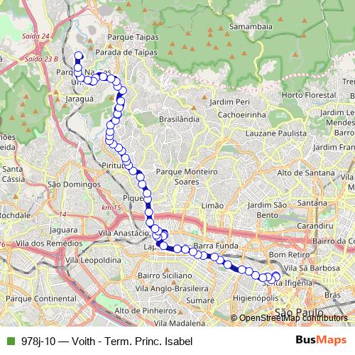 978j-10 bus Line Map