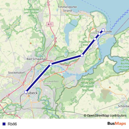 Rb86 rail Line Map