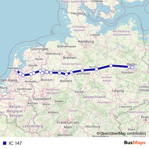 IC 147 rail Line Map