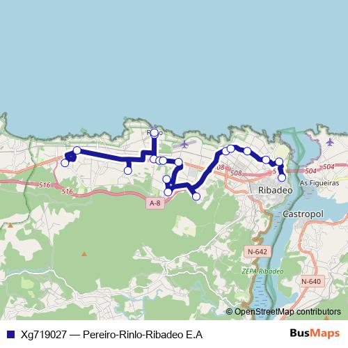 Xg719027 bus Line Map