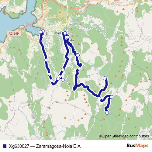 Xg630027 bus Line Map