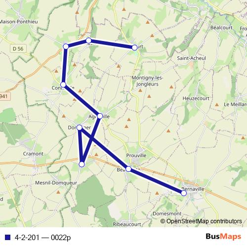 4-2-201 bus Line Map