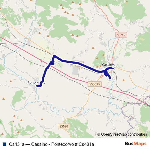 Cs431a bus Line Map