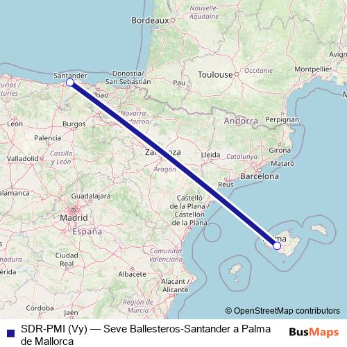 SDR-PMI (Vy) air Line Map