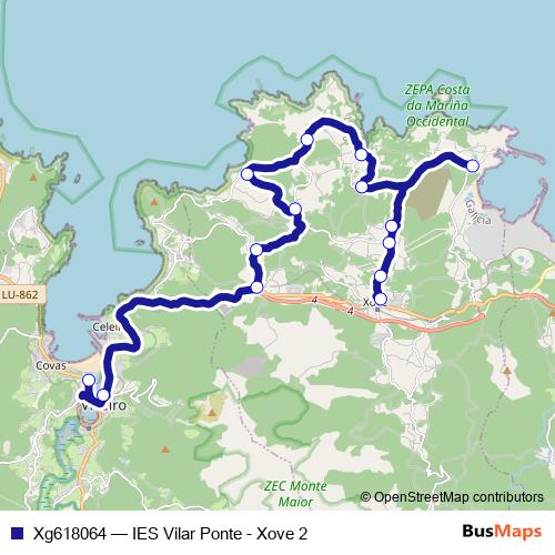 Xg618064 bus Line Map