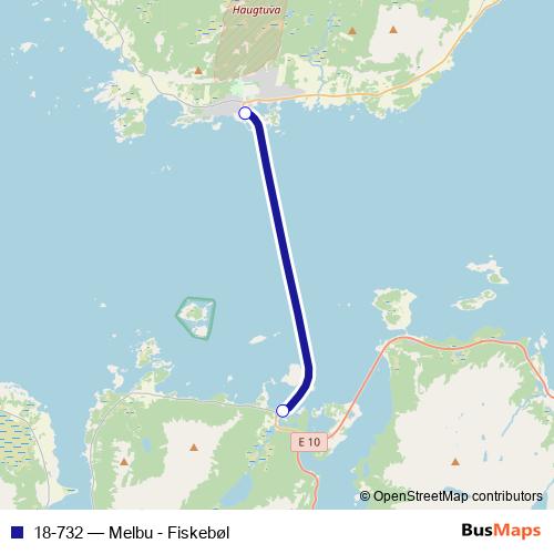 18-732 ferry Line Map