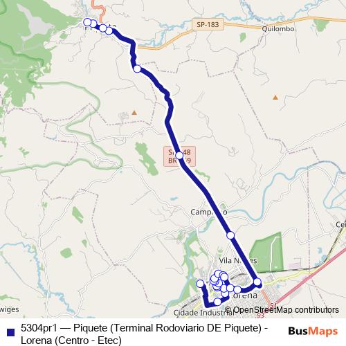 5304pr1 bus Line Map