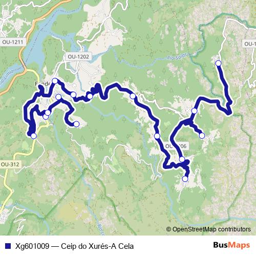 Xg601009 bus Line Map