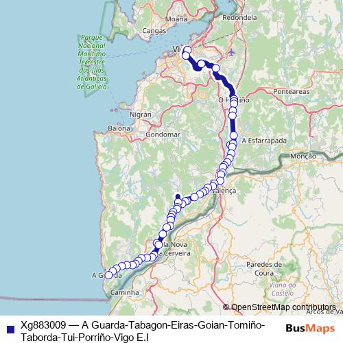 Xg883009 bus Line Map