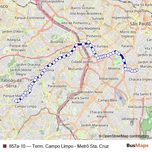 857a-10 bus Line Map