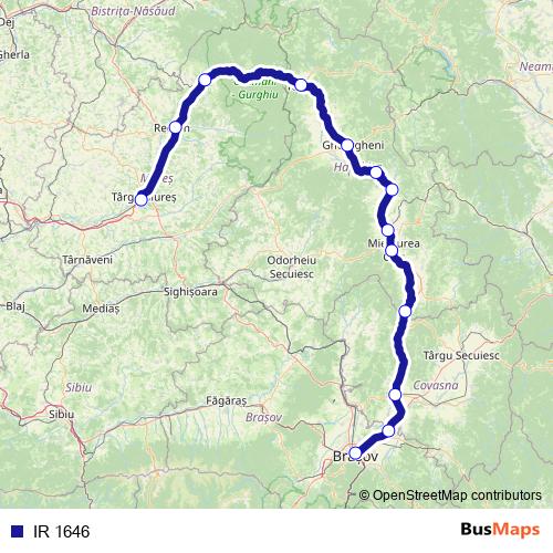 IR 1646 rail Line Map