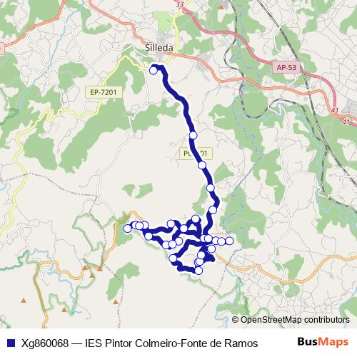 Xg860068 bus Line Map