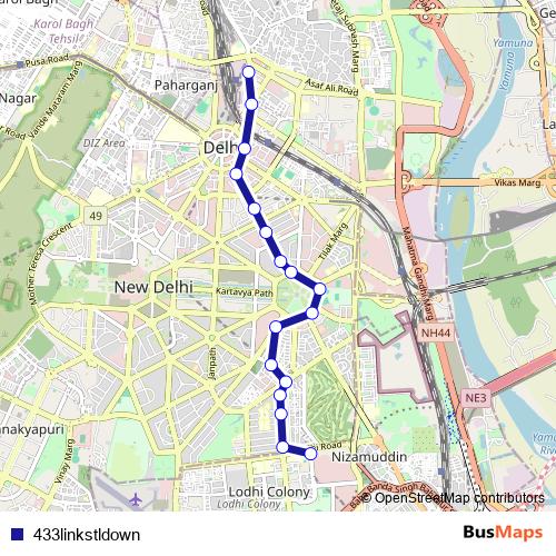433linkstldown bus Line Map