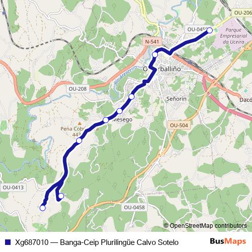 Xg687010 bus Line Map