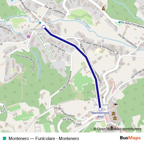 Montenero bus Line Map