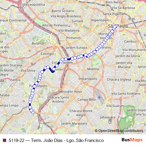 5119-22 bus Line Map