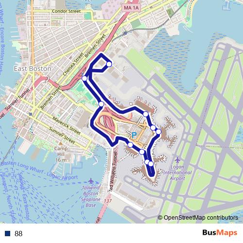 88 bus Line Map