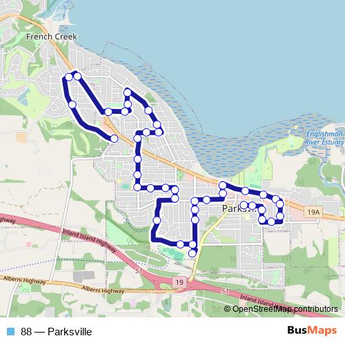 88 bus Line Map