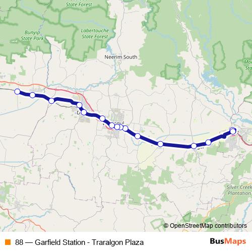 88 bus Line Map