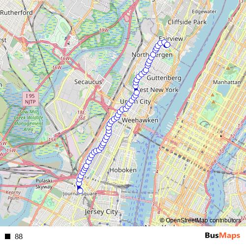 88 bus Line Map