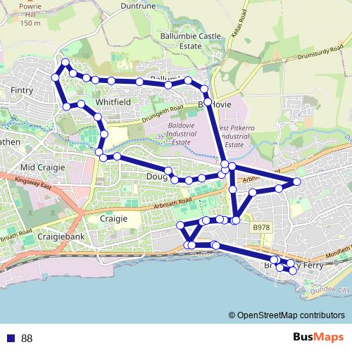 88 bus Line Map